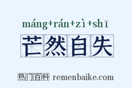 芒然自失是什么意思的图片